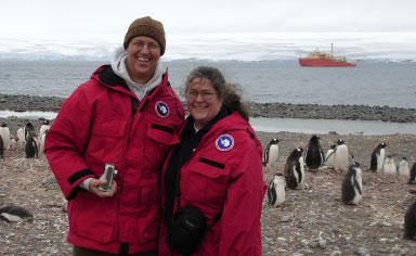 Dave and Carrie in Antartica