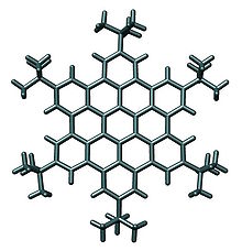 Crystal structure of a hexa-t-butyl derivatized hexa-peri-hexabenzo[bc,ef,hi,kl,no,qr]coronene