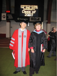 Dr. Chankook Kim with advisor Dr. Rosanne Fortner