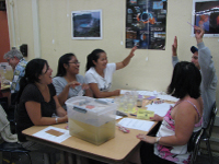 Teacher participants at the Marina del Rey Marine Science Academy workshop