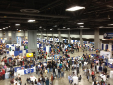 View of the convention center floor during the USA Science and Engineering Festival