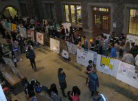 Posters designed by high school students and presented at UW