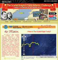 Screenshot of the Scarlet Knight website
